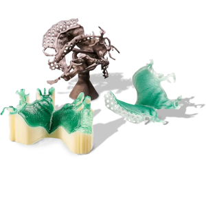 3D Parts printed in Visijet M3 Dentcast